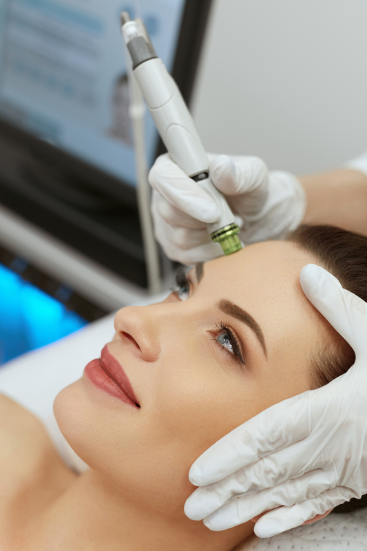 A non-invasive skin resurfacing treatment. It uses a unique, patented vortex fusion technology to exfoliate, extract and hydrate the skin, leaving you with an immediate glow and the cleanest skin of your life. *Our #1 facial.